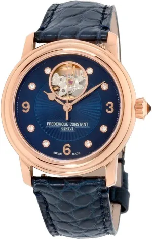 Frederique Constant Women's FC-310HBAND2P4 Heart Beat Analog Display Swiss Automatic Blue Watch