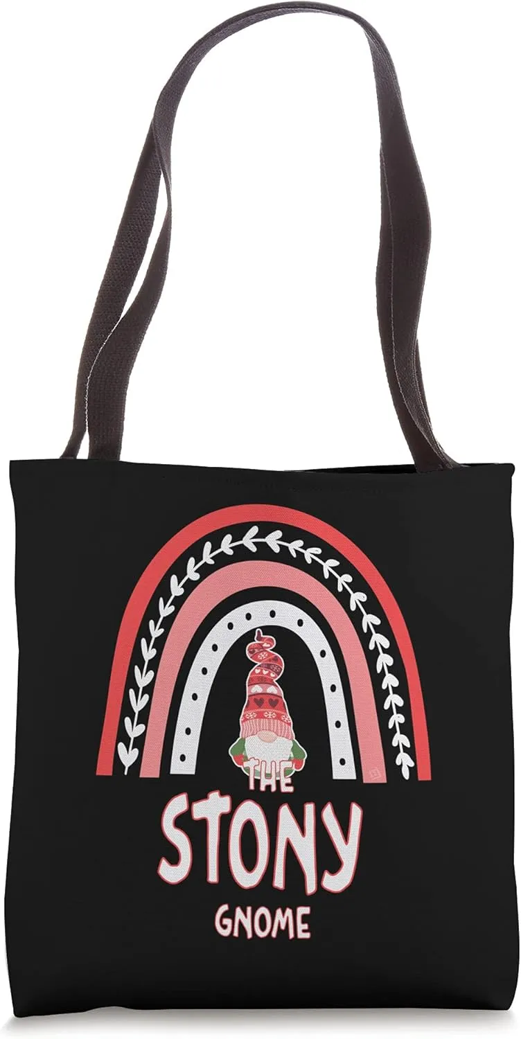 Funny Stony Gnome Matching Christmas Pjs for Family Tote Bag