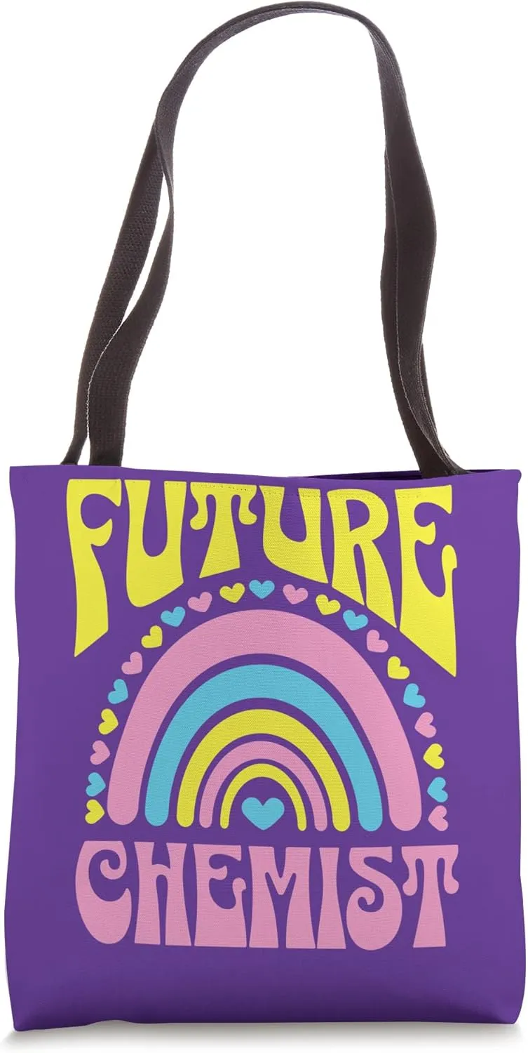 Future Chemist Bright Retro Rainbow Chemists Training Tote Bag