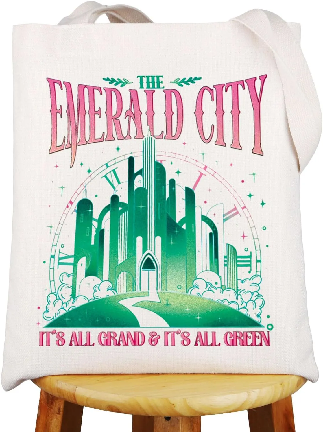 G2TUP Good Witch Musical Tote Bag The Emerald City Gifts Bad Queen Shoulder Bag Defy Gravity Gifts Witch Musical Theater Gift