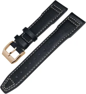 Genuine Leather Watchband for IWC Mark XVIII Le Petit Prince Pilot’s Watch 20mm 21mm 22mm Cowhide Strap