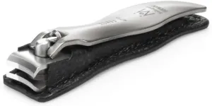 GERMANIKURE Economy Small Nail Clipper in Leather Case, Ethically Made in Solingen Germany, Curved Blade for Fingernails