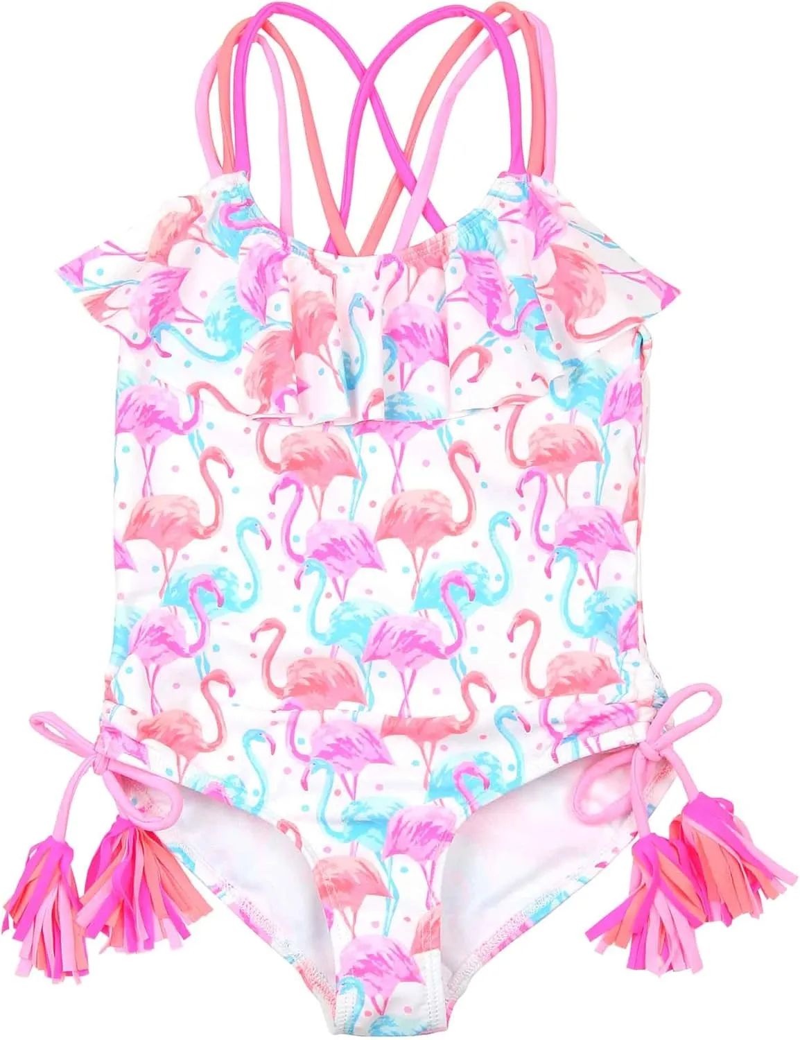 Girls' Paradise Island One-Piece Swimsuit, Sizes 4-12