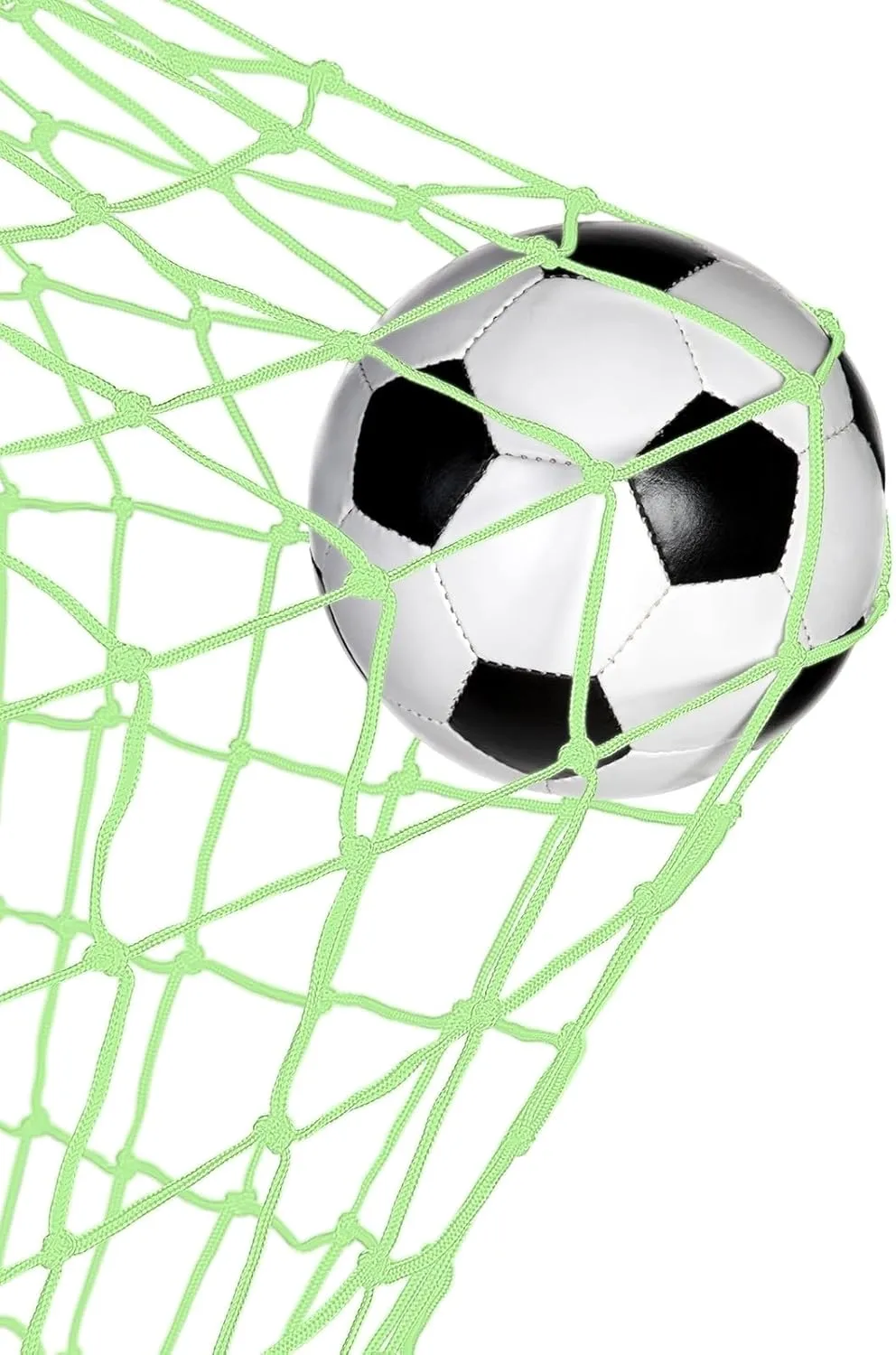 Glow in The Dark Soccer Net,Luminous Soccer Goal,Soccer Goals for Backyard,Soccer Net Replacement,12x6 and 6'x4 Soccer Goal Net Replacement,Post Not Included.
