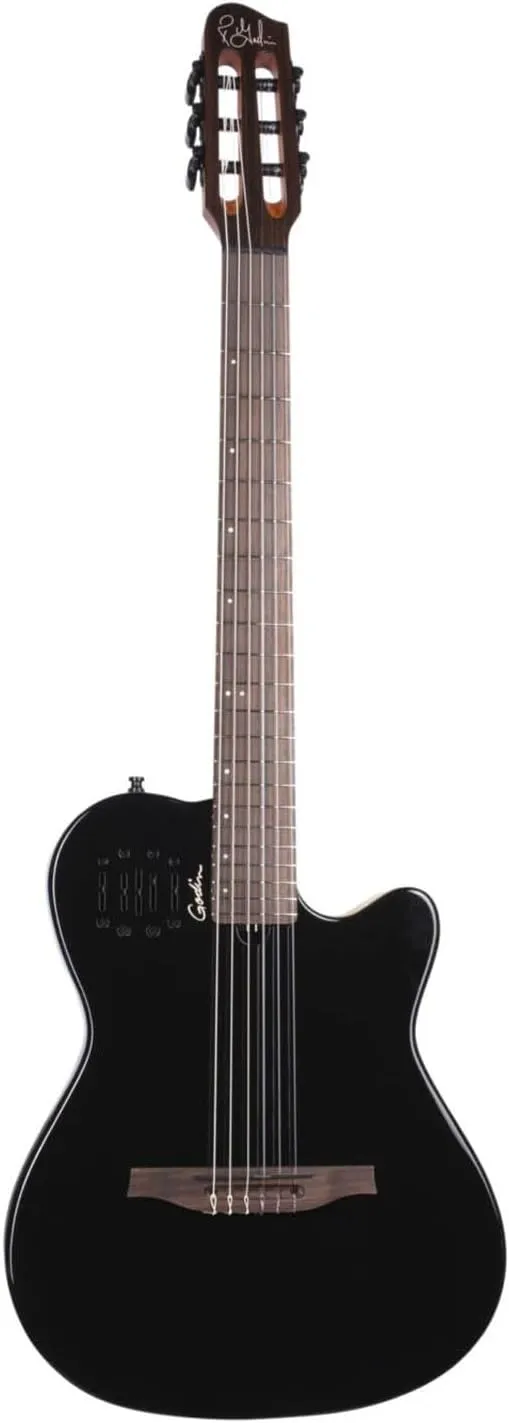 Godin Multiac Mundial Nylon Acoustic-electric Guitar - Onyx Black