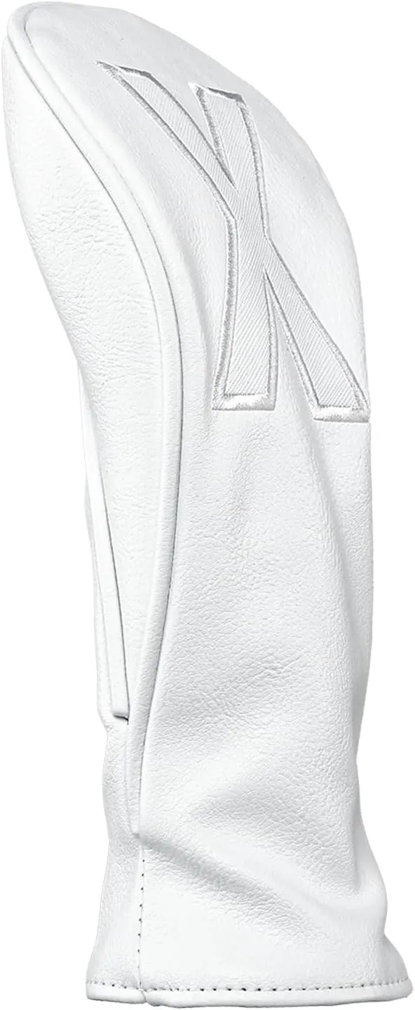 Golf Club Covers – Premium Leather Driver Headcover, Fairway Wood, 3 Wood, Hybrid, Fits Mallet Blade Putter Head Covers Alignment Stick Cover
