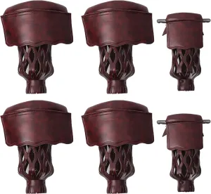 GSE Games & Sports Expert Set of 6 Heavy Duty PU Leather Billiard Pool Table Pockets, Billiard Pool Table Accessories (Several Colors & Styles Available)