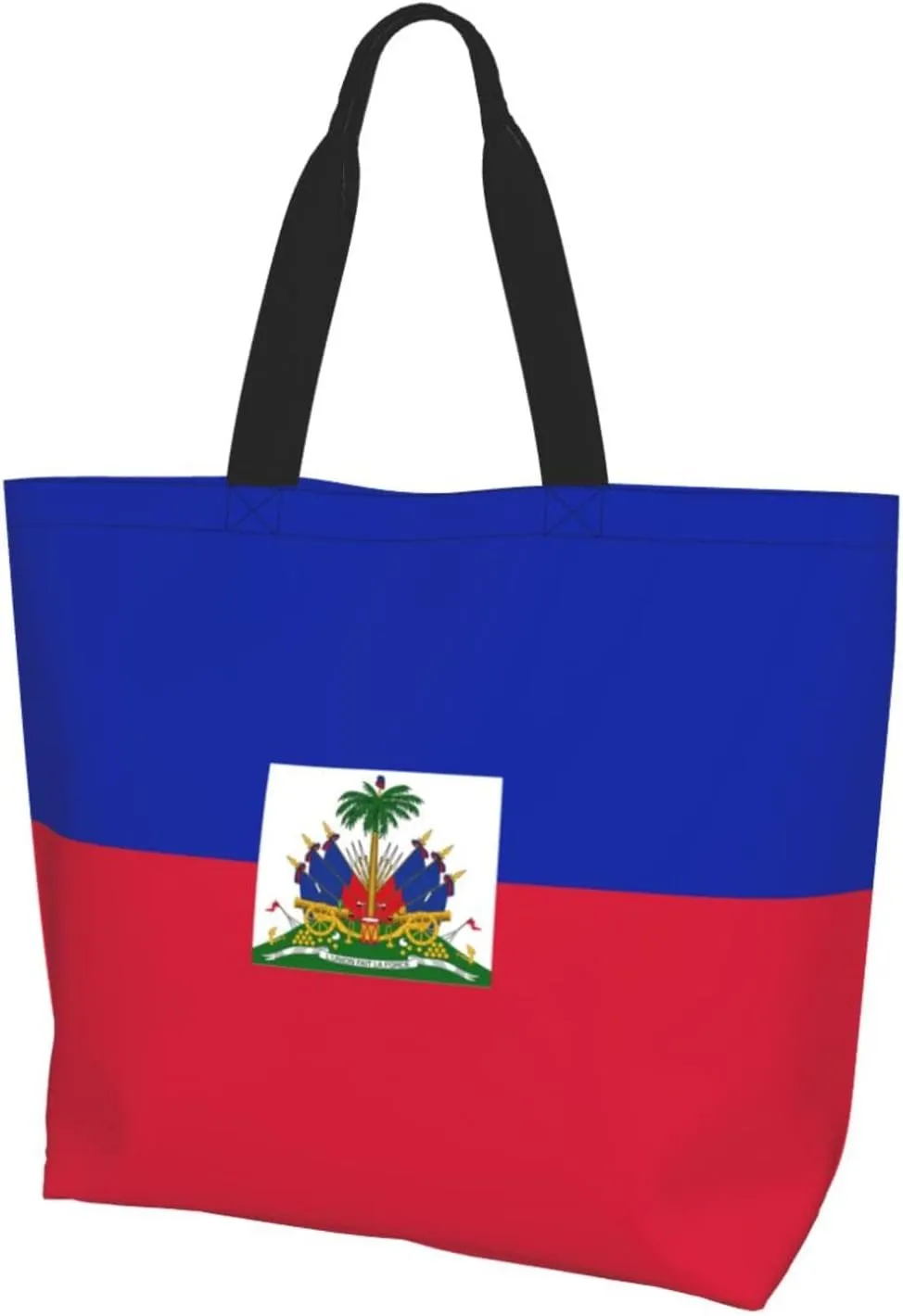 Haiti Flag Haitian Women Shoulder Bag Shopping Tote Bags Reusable Handbag For Beach Outdoor