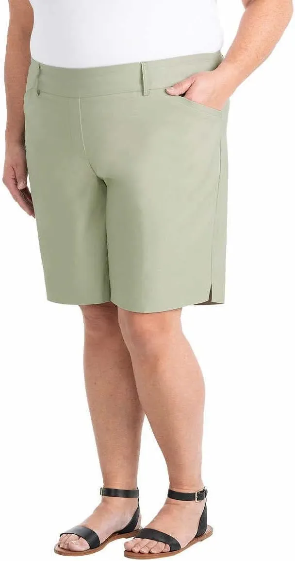 Hilary Radley Womens Midweight Bermuda Pull-On Short