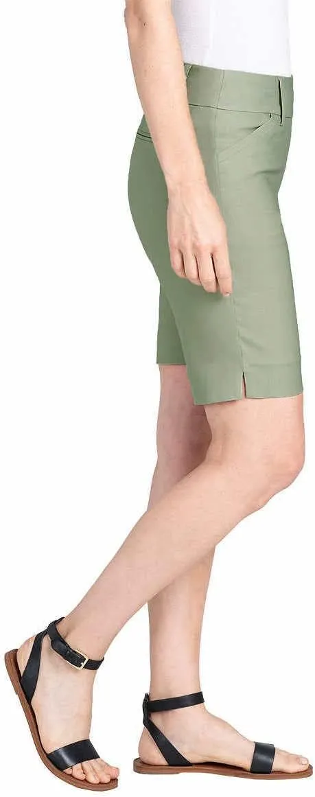 Hilary Radley Womens Midweight Bermuda Pull-On Short