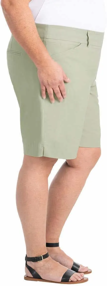 Hilary Radley Womens Midweight Bermuda Pull-On Short