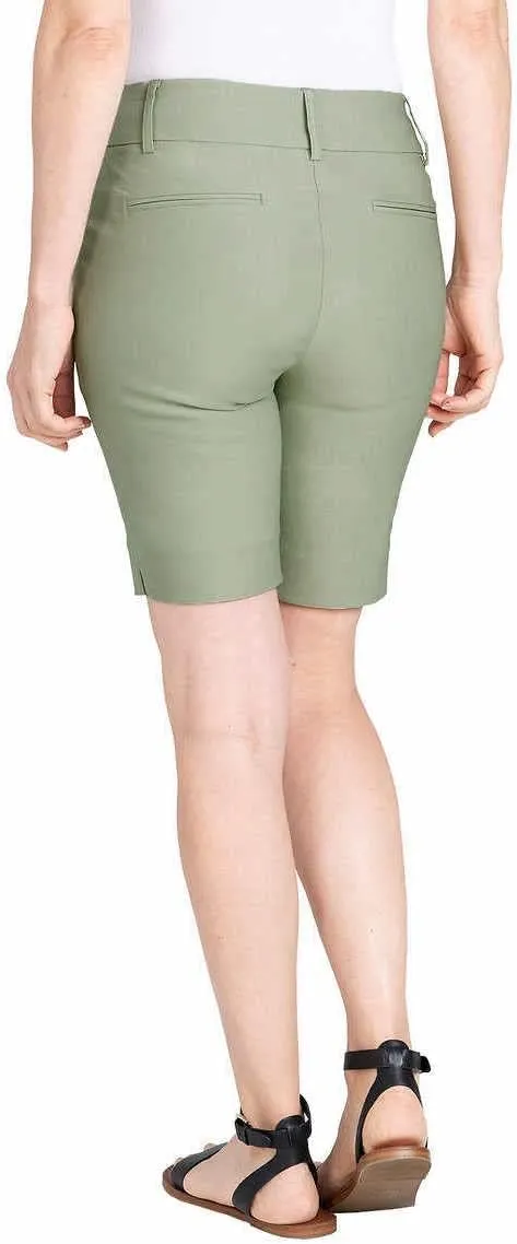 Hilary Radley Womens Midweight Bermuda Pull-On Short