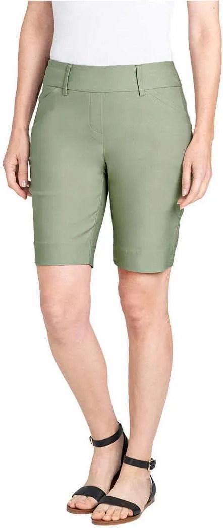 Hilary Radley Womens Midweight Bermuda Pull-On Short