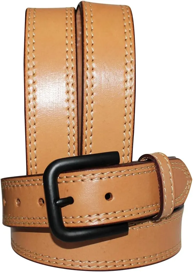 HILASON Western Genuine Leather Belt for Men Women Cowboy Cowgirl Handmade Unisex Full Grain Heavy Duty Tooled Belt for Jeans