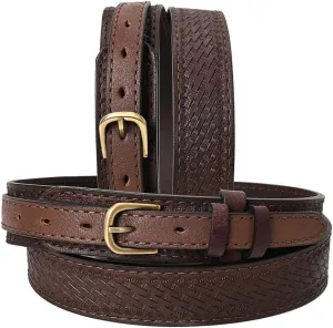 HILASON Western Genuine Leather Belt for Men Women Cowboy Cowgirl Handmade Unisex Full Grain Heavy Duty Tooled Belt for Jeans