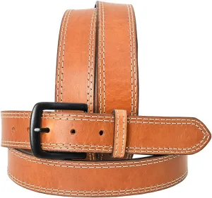 HILASON Western Genuine Leather Belt for Men Women Cowboy Cowgirl Handmade Unisex Full Grain Heavy Duty Tooled Belt for Jeans