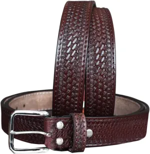 HILASON Western Genuine Leather Belt for Men Women Cowboy Cowgirl Handmade Unisex Full Grain Heavy Duty Tooled Belt for Jeans