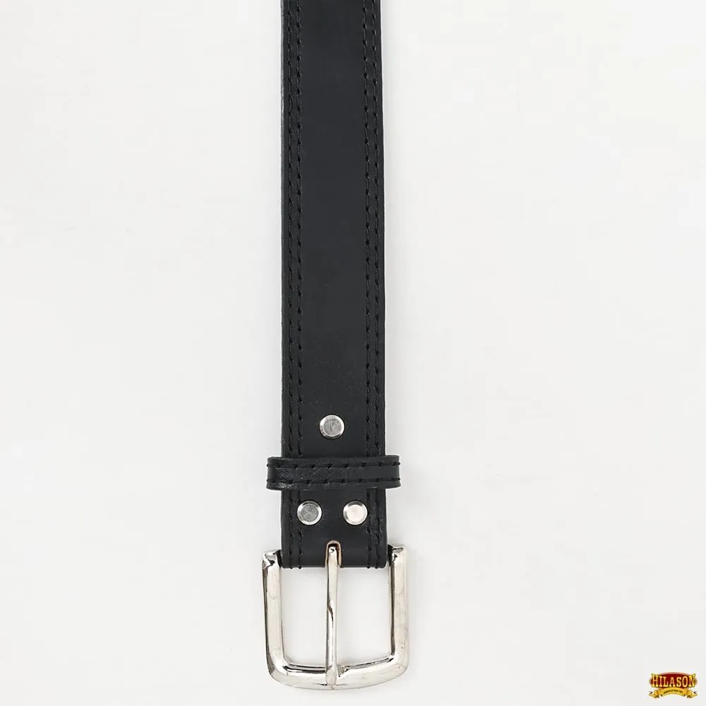 HILASON Western Genuine Leather Belt for Men Women Cowboy Cowgirl Handmade Unisex Full Grain Heavy Duty Tooled Belt for Jeans