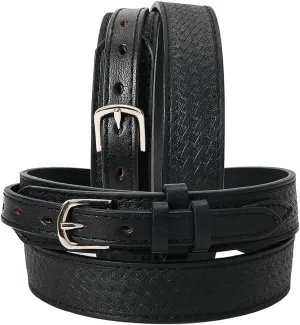 HILASON Western Genuine Leather Belt for Men Women Cowboy Cowgirl Handmade Unisex Full Grain Heavy Duty Tooled Belt for Jeans