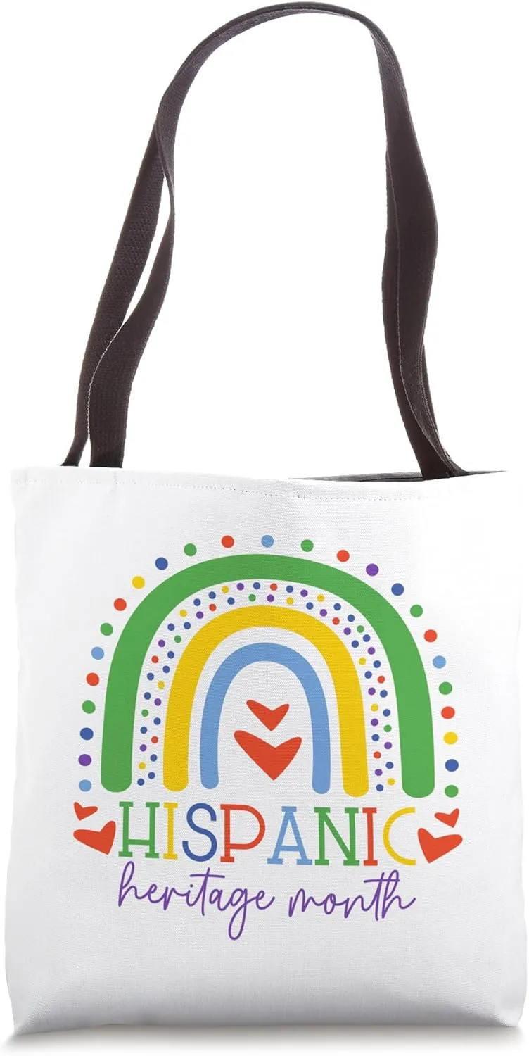 Hispanic Heritage Month Rainbow Latina Latino Heritage Latin Tote Bag