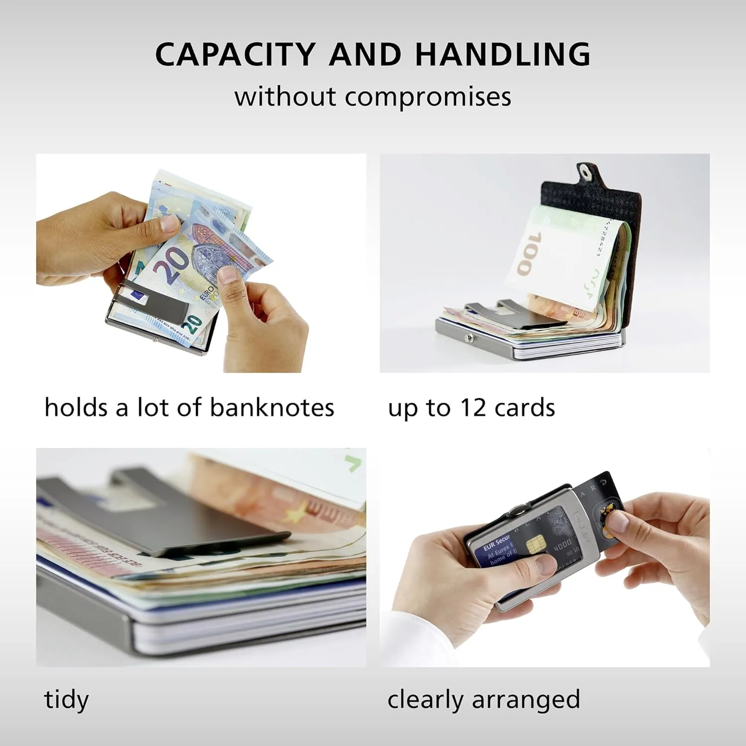 I-CLIP, Premium Men's Leather Wallet, Versatile Changeable Money clip, Secure Card Holder, Compact Men's Wallet Minimalist, Sleek Slim Design, Perfect Money Clip Wallet for Men