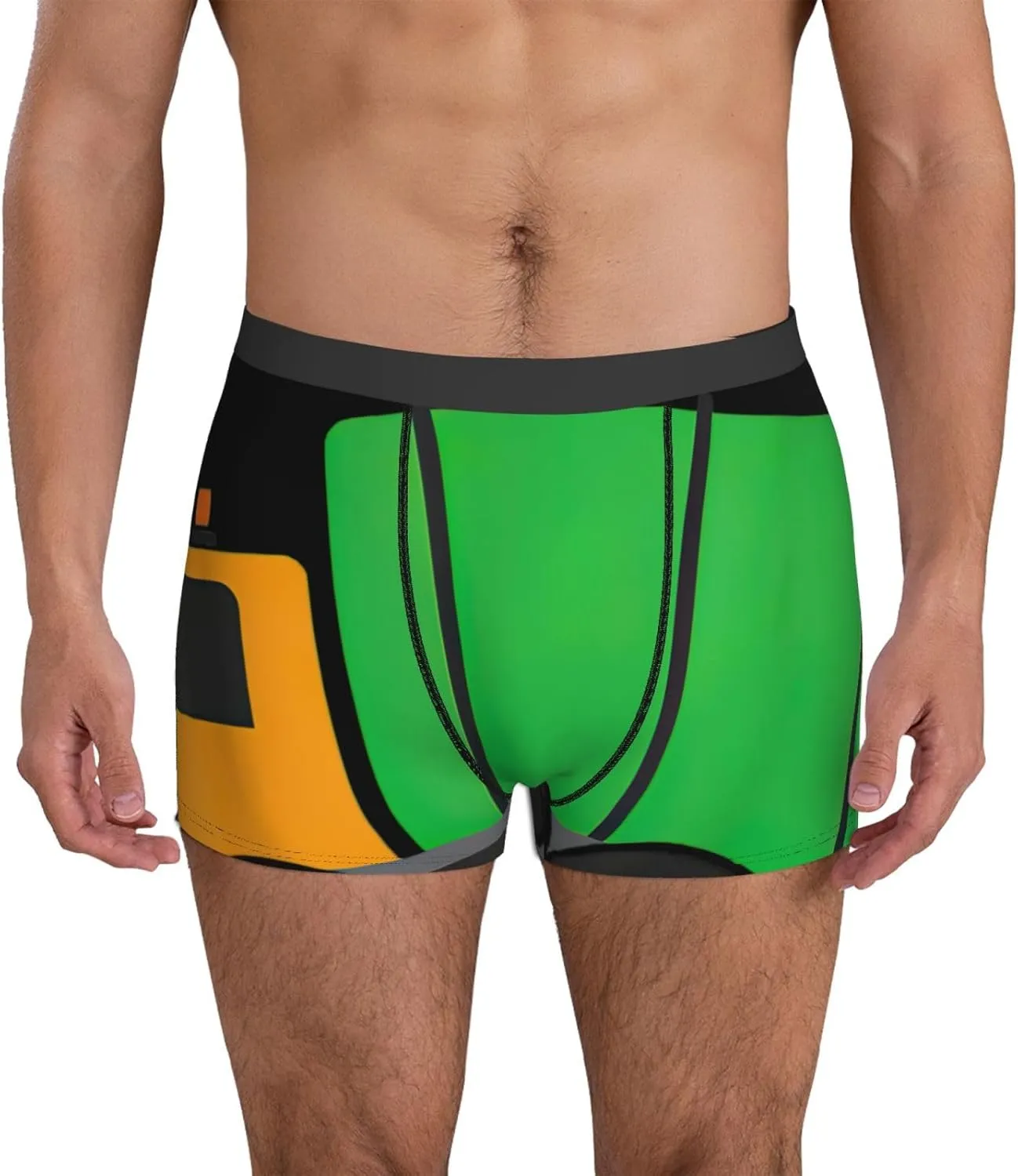 I Love Garbage Trucks print Men's Boxer Briefs,men's Underwear,gifts for men,Comfortable, breathable and soft