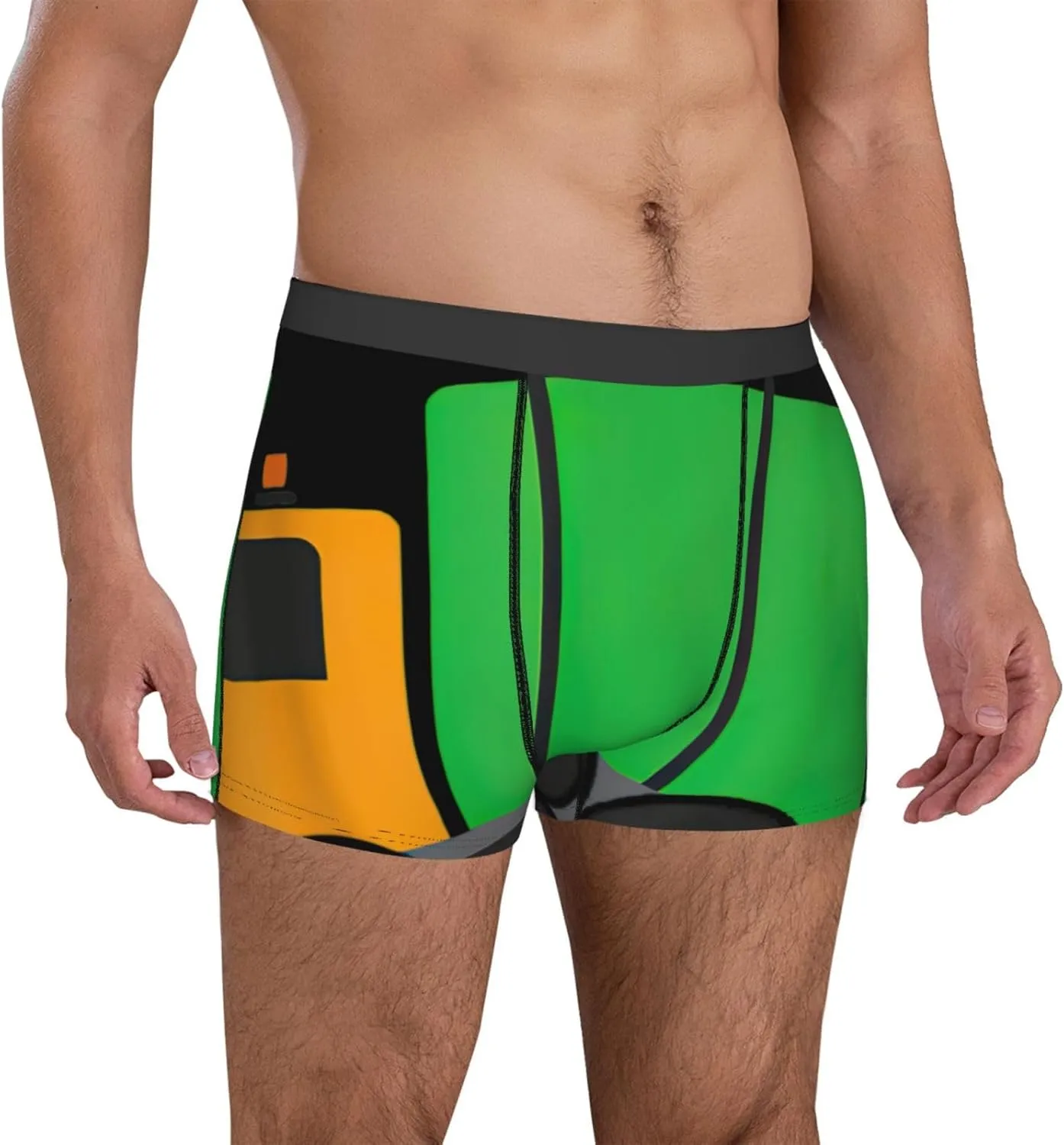 I Love Garbage Trucks print Men's Boxer Briefs,men's Underwear,gifts for men,Comfortable, breathable and soft