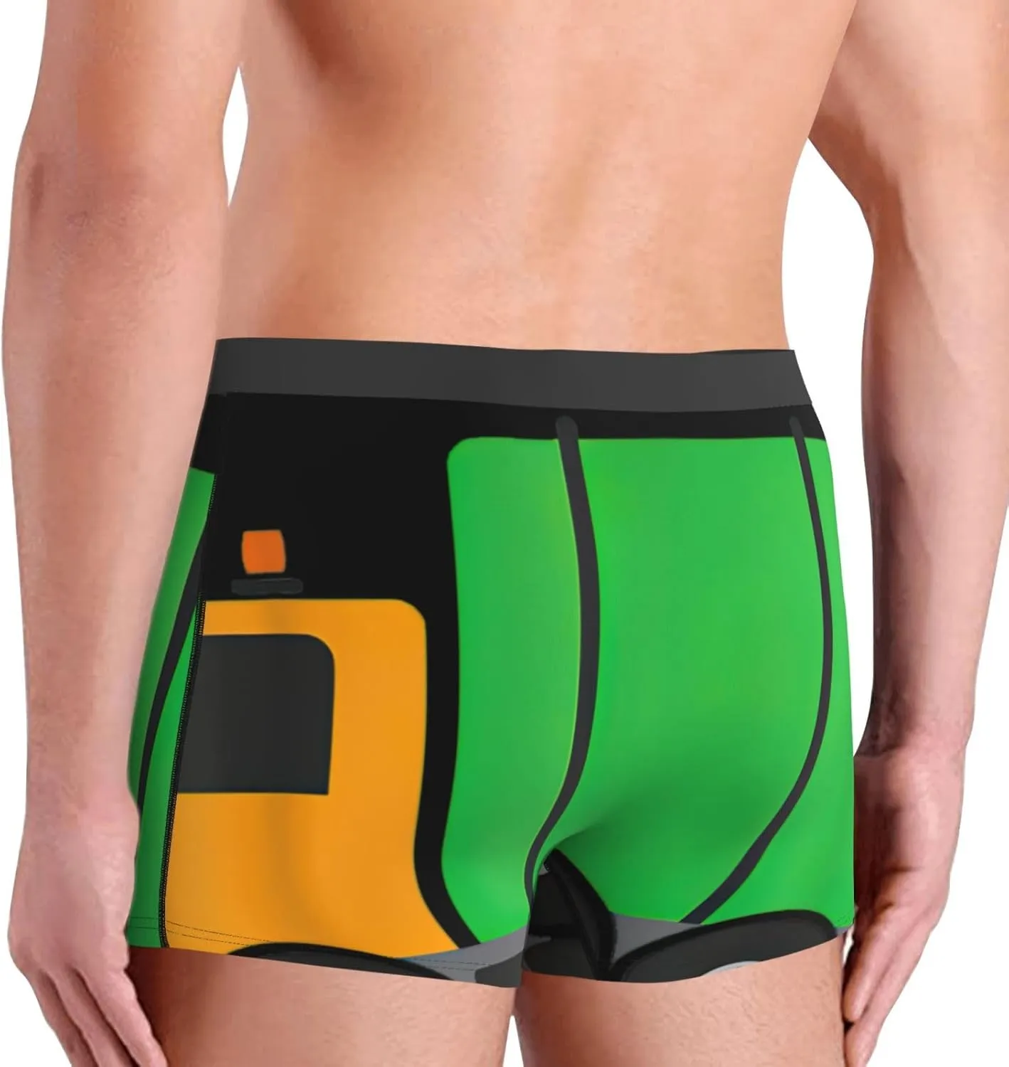 I Love Garbage Trucks print Men's Boxer Briefs,men's Underwear,gifts for men,Comfortable, breathable and soft