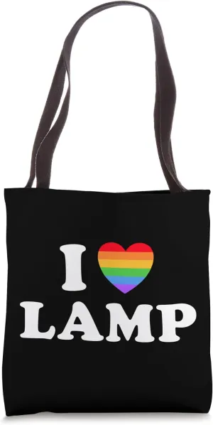 I Love Lamp Funny Light Shade Lampshade Lantern Moth Pride Tote Bag