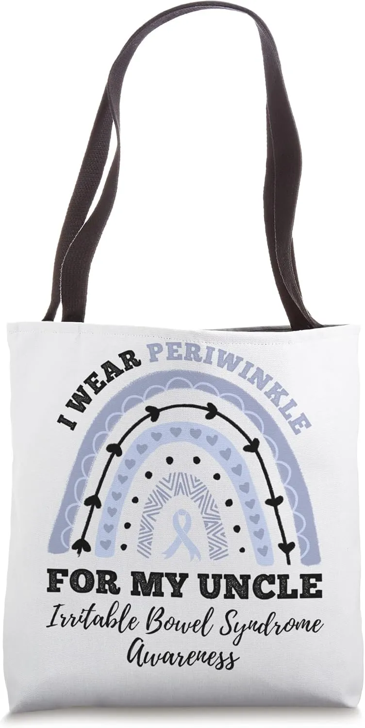 I Wear Periwinkle Uncle IBS Irritable Bowel Syndrome Tote Bag