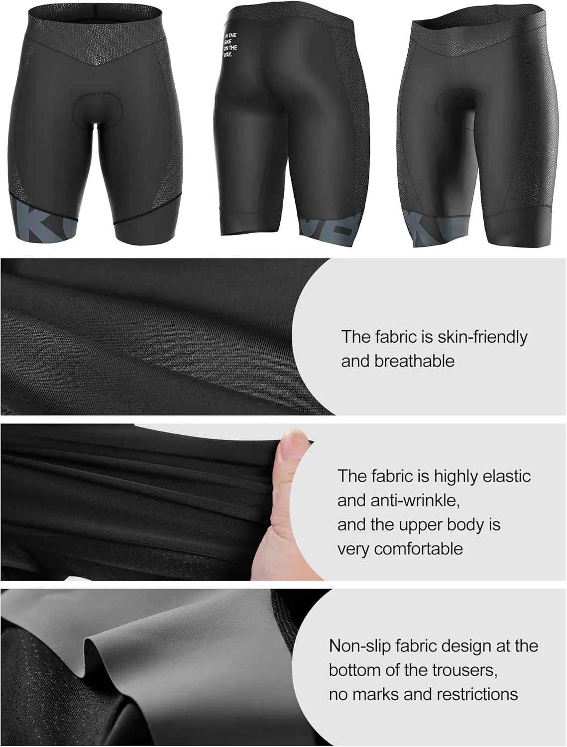 INBIKE Cycling Jersey Mens Set Reflective Breathable Biking Outfit Quick-Dry Short Sleeve Bicycle Shorts and Shirts