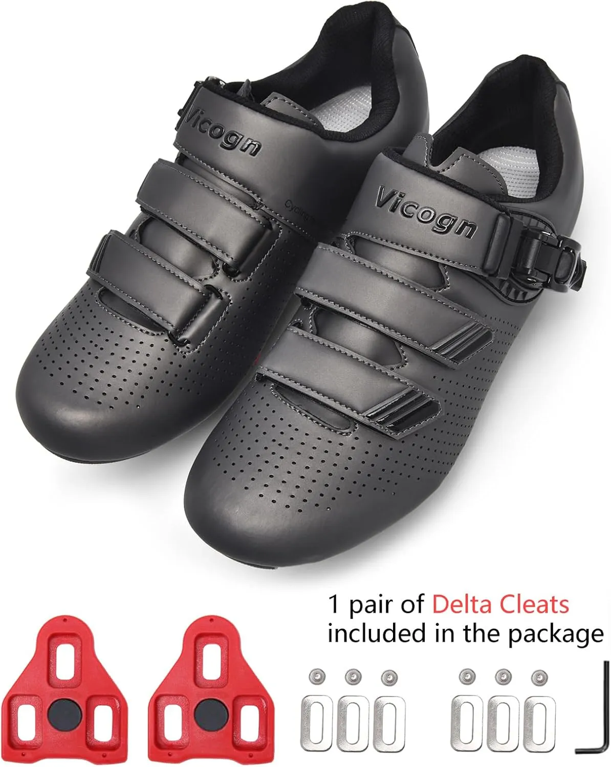 Indoor Cycling Shoes for Men Women Compatible with Peloton Bike Pre-Installed with Look Delta Cleats Outdoor Road Biking