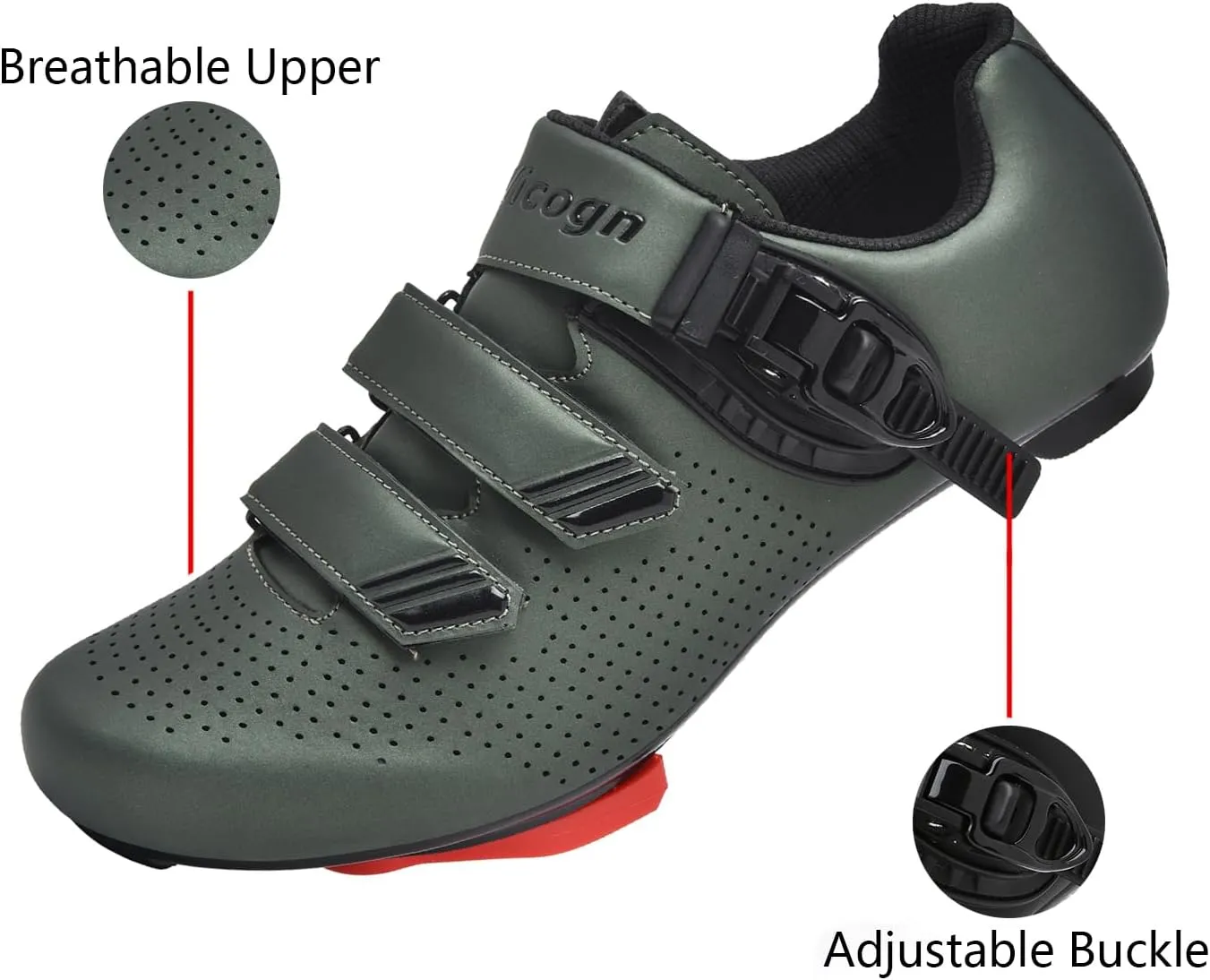 Indoor Cycling Shoes for Men Women Compatible with Peloton Bike Pre-Installed with Look Delta Cleats Outdoor Road Biking