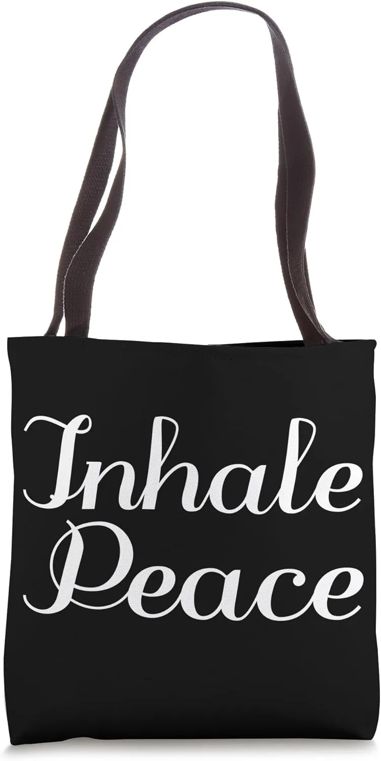 Inhale Peace - Depression Tote Bag
