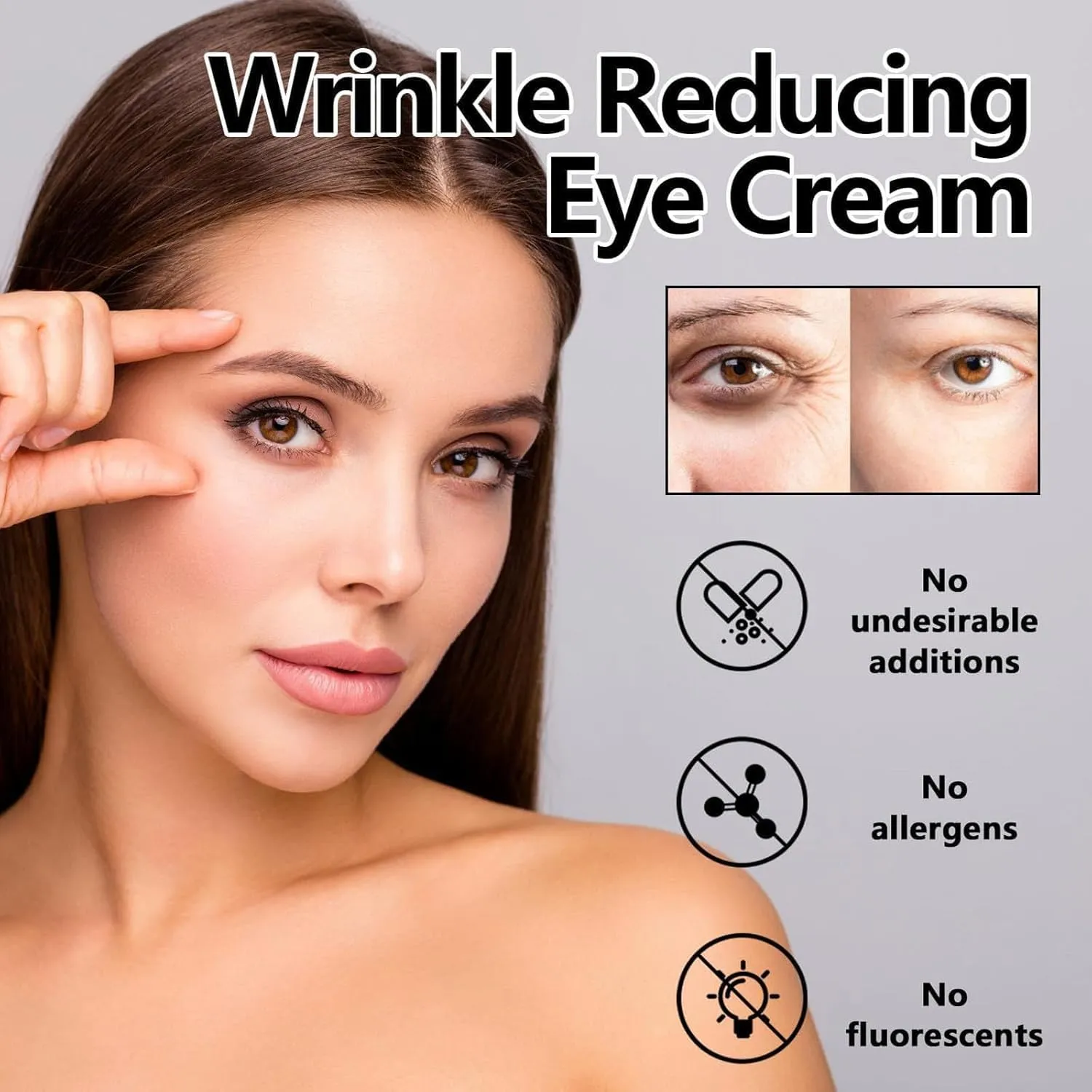 Instant Eyes Lift, Instant Face Tightener Cream, Face, Neck, Eye Lifting & Firming Cream, Under Eye Cream for Puffy Eye Bags Fine Lines (2)