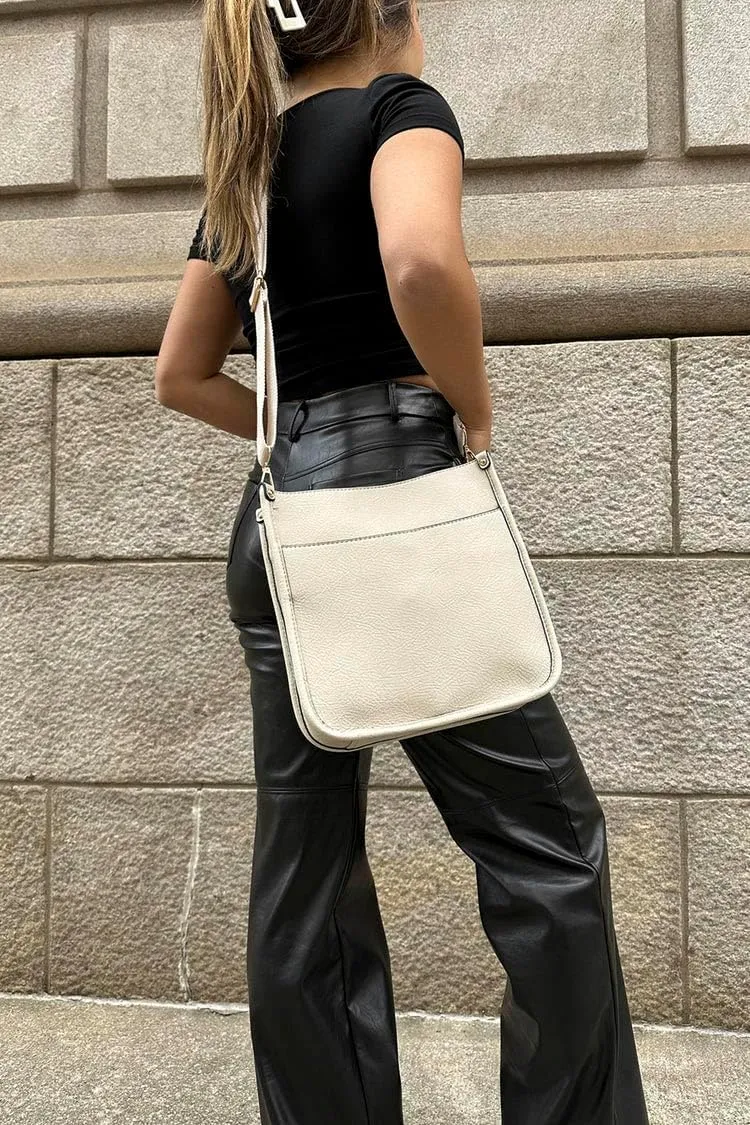 JEN & CO. Posie - Aztec Design Removable/Adjustable Guitar Strap - Vegan Leather Crossbody Handbag Purse