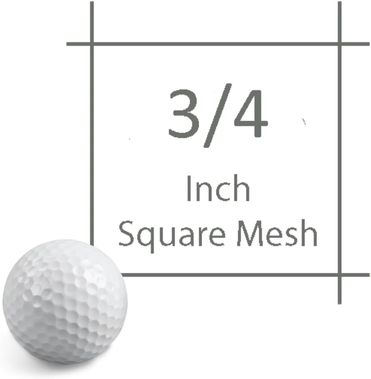 JFN Netting Repair Kit for #18 Nylon 1", Black Golf Net