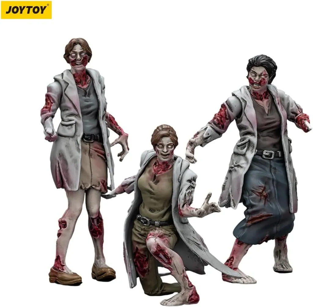 JOYTOY Dark Source Zombie Figure Medics 1/25 Action Figure with Movable and Detachable Joints, Miniature Zombie Figurines for Halloween Display and Imaginative Play