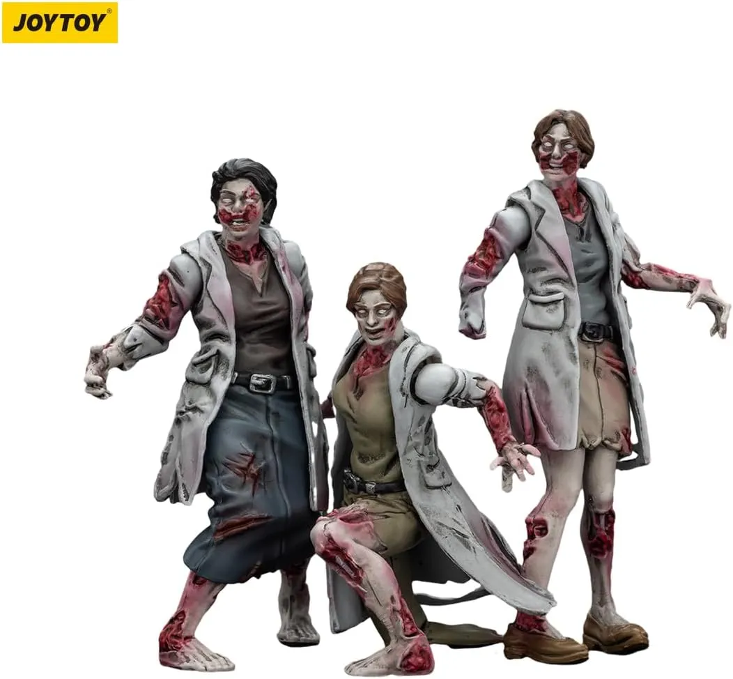 JOYTOY Dark Source Zombie Figure Medics 1/25 Action Figure with Movable and Detachable Joints, Miniature Zombie Figurines for Halloween Display and Imaginative Play