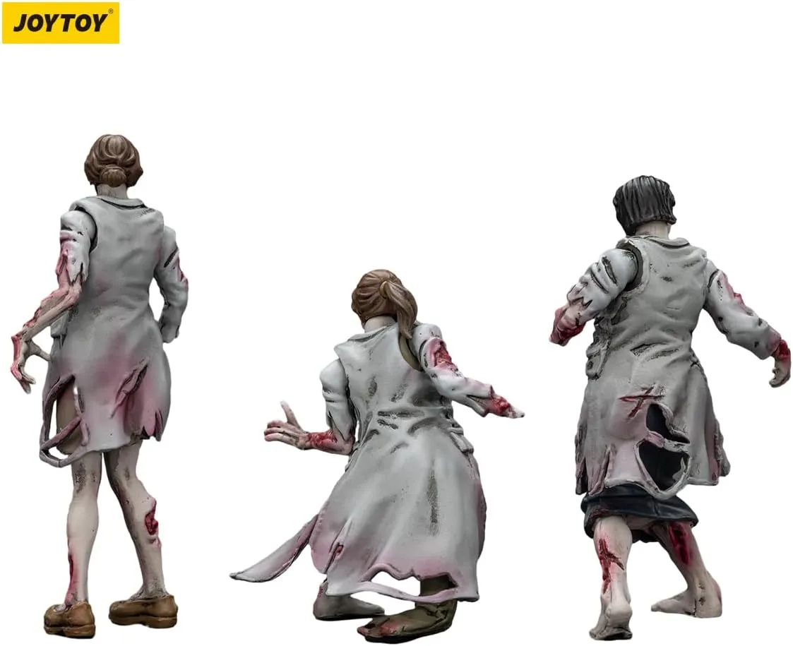 JOYTOY Dark Source Zombie Figure Medics 1/25 Action Figure with Movable and Detachable Joints, Miniature Zombie Figurines for Halloween Display and Imaginative Play