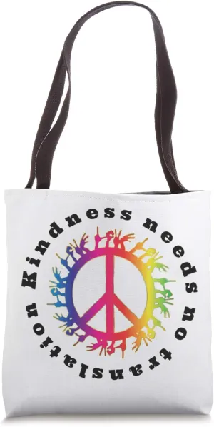 Kindness Needs No Translation Deaf Awareness T-Shirt Tote Bag