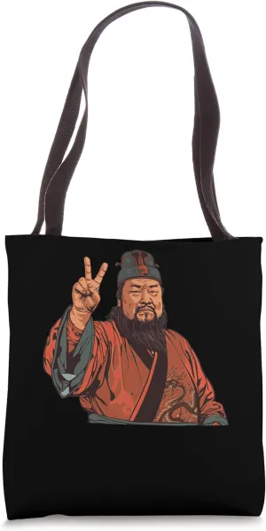 Kublai Khan Showing The Peace Sign Tote Bag