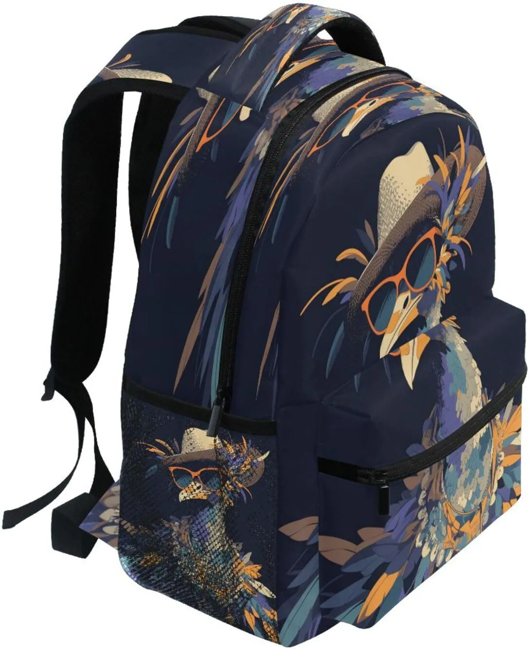 Laptop Backpack for Teens Boys Girls Fashion School Book Bag with Chest Strap for Travel Trip Dusty Miller Style