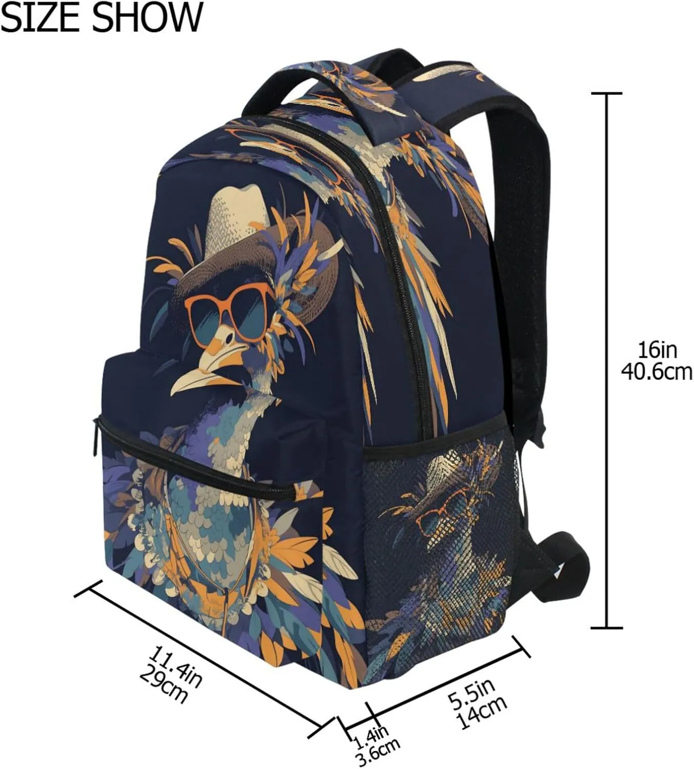 Laptop Backpack for Teens Boys Girls Fashion School Book Bag with Chest Strap for Travel Trip Dusty Miller Style