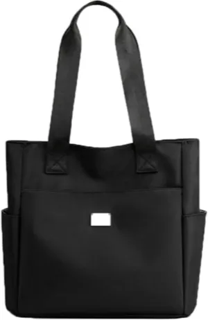 Large Capacity Waterproof Multi Pocket Nylon Shoulder Bag, Fashion Women Tote Shoulder Bag, Bigbicc Shoulder Bag