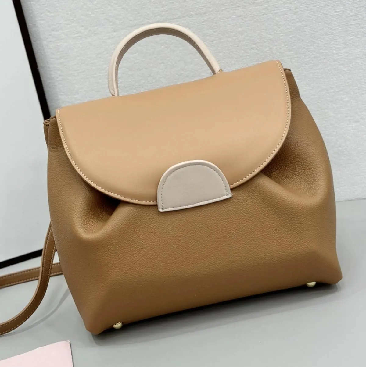 Leather Tote Bag for Women Leather Bag French Style Purses Crossbody Bag Trendy Handbag Work Bag 2024