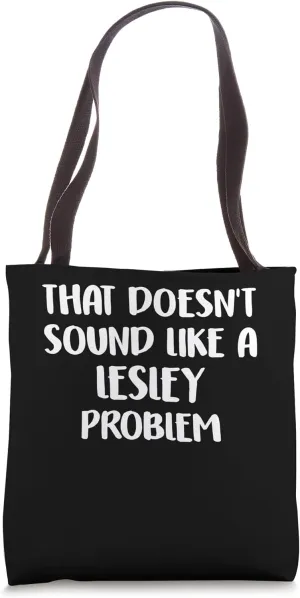 LESLEY Personalized Cute Flower Girls LESLEY Name Tote Bag
