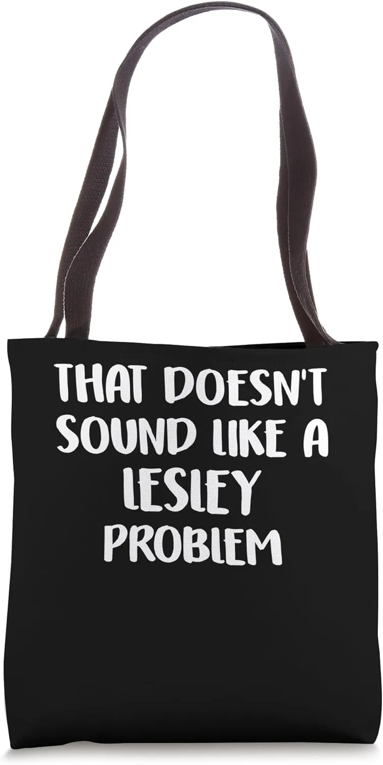 LESLEY Personalized Cute Flower Girls LESLEY Name Tote Bag
