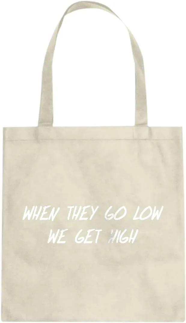 LET ME FAT IN PEACE Cotton Canvas Tote Bag
