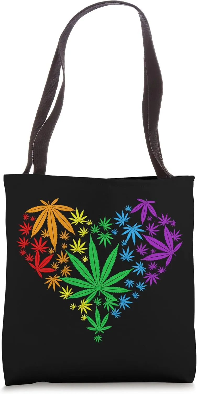 LGBTQ 420 Stoner Weed Rainbow Gay Pride LGBT Tote Bag